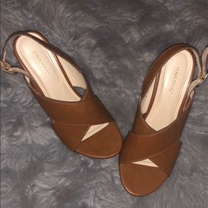 caramel high heels